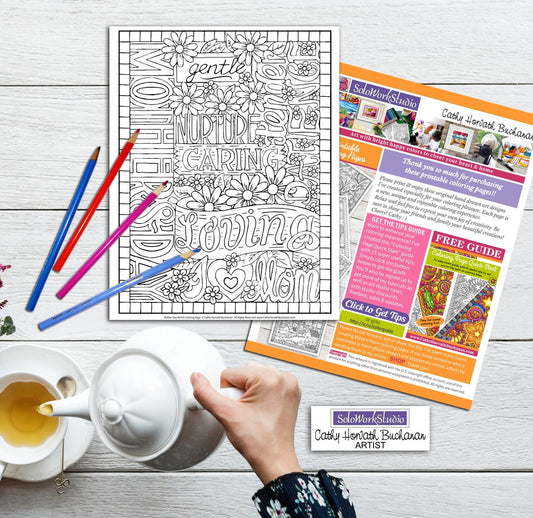 Mothers day coloring