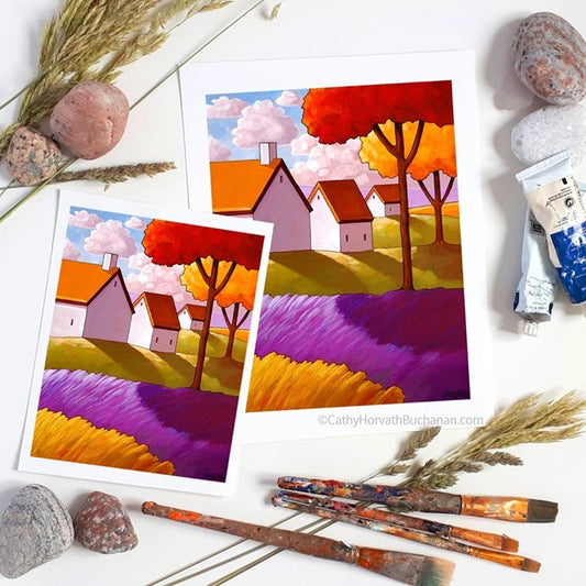 New lavender art print
