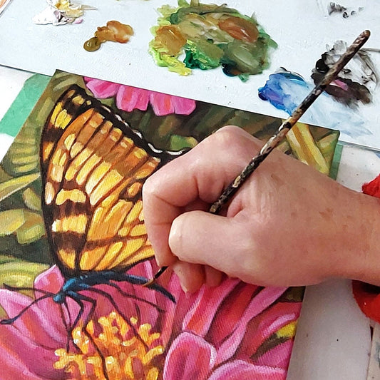 Butterfly blooms in progress