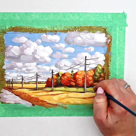 Colorful Country Landscape Video