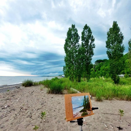 Painting a storm