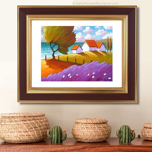 Seaside lavender art prints