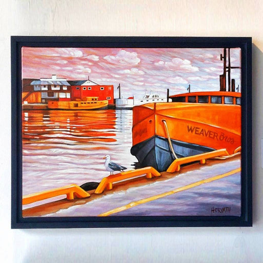 Fishing tugs painting