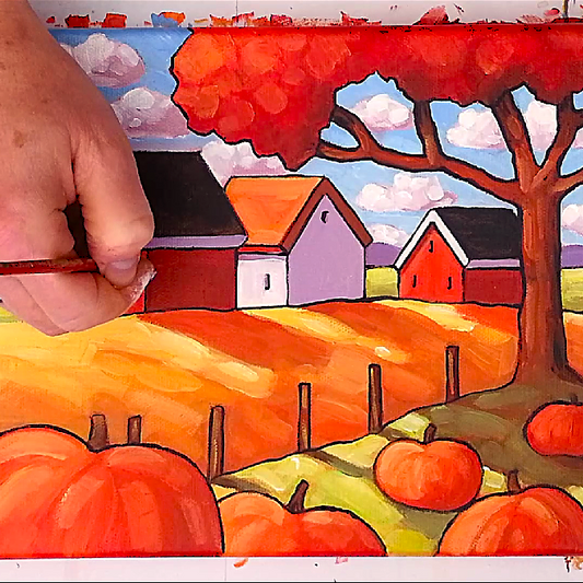 Pumpkin Farm Landscape Video
