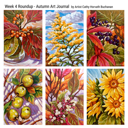 Week 4 Autumn Art Journal