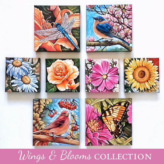 Wings Blooms Paintings