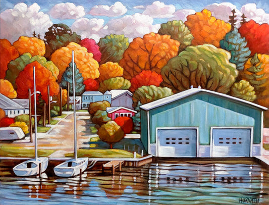 Port Stanley Hetty Boathouse Art Print Giclee