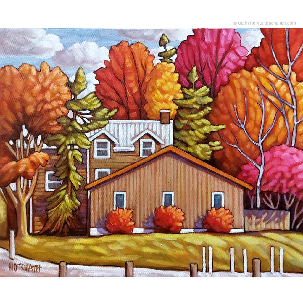 Autumn Emporium - Original Painting - Original Painting by artist Cathy Horvath Buchanan