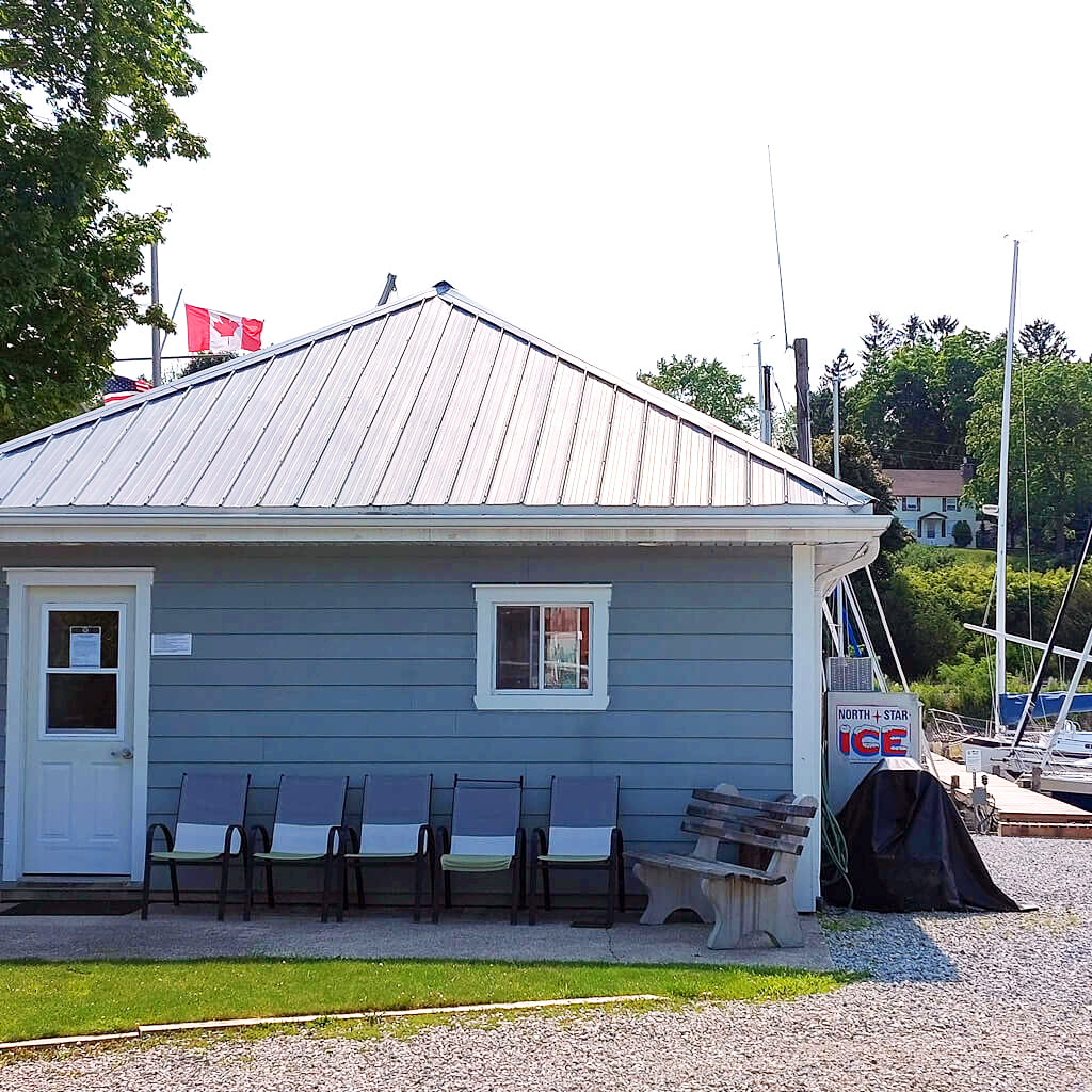 Port Sailing Club, Plein Air Original Painting 8x10