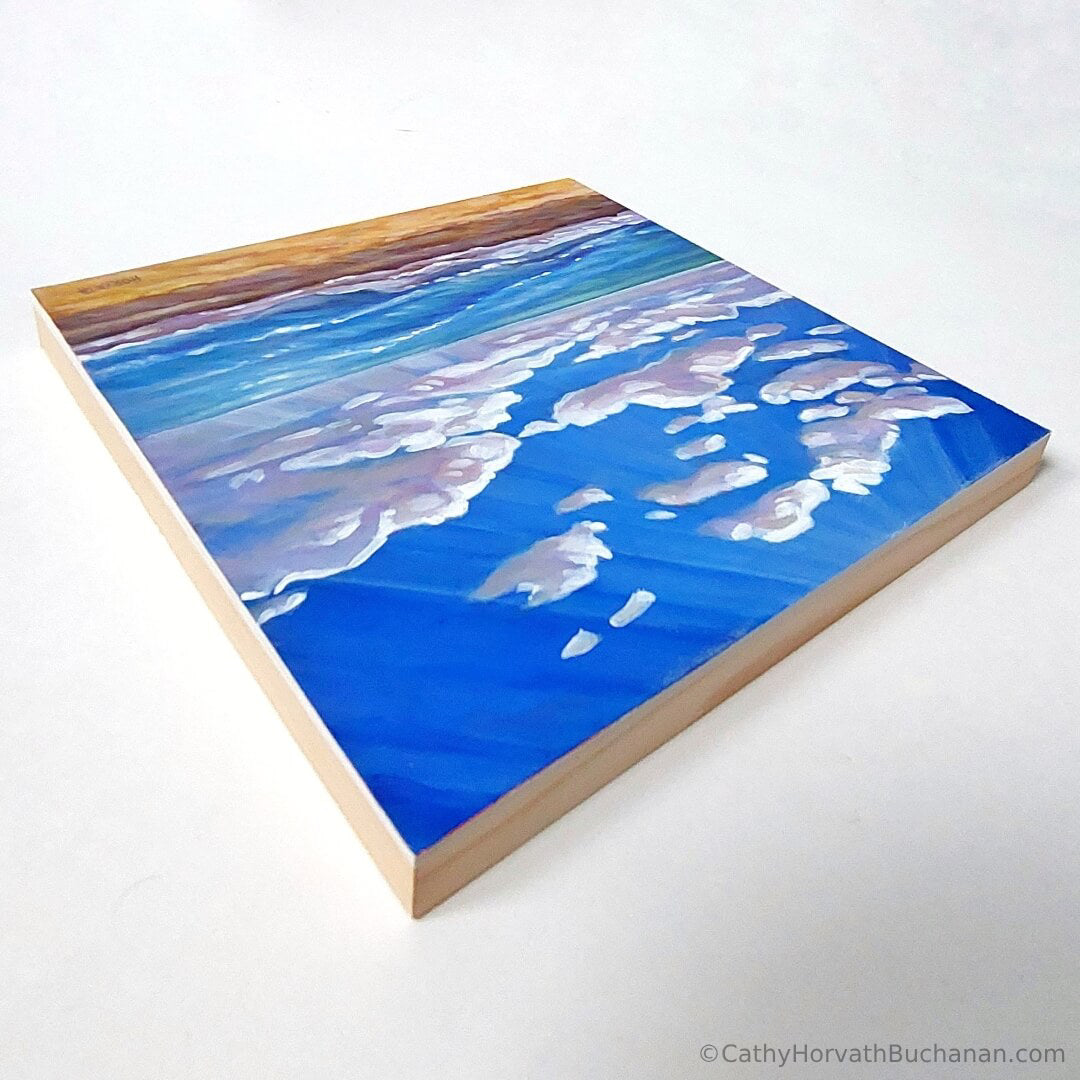 Sparkling Waters, Original Painting 8x8