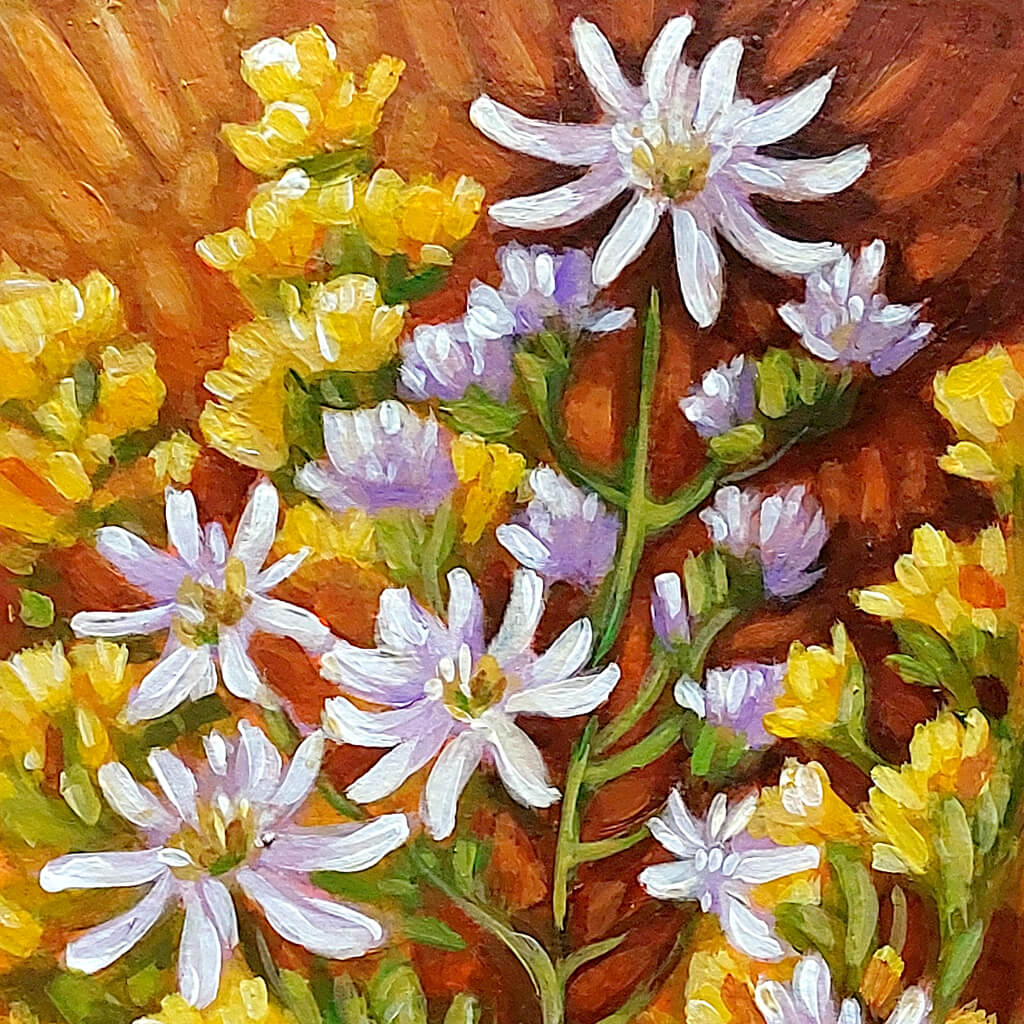 DAY 12 - Wild Flowers Original Painting - Autumn Art Journal