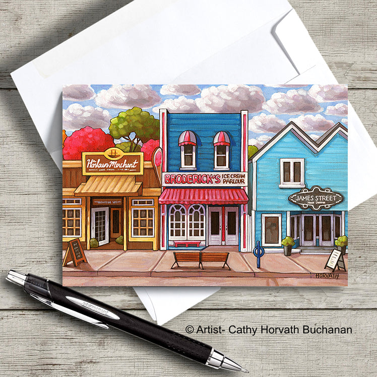 Port Stanley Scenes Art Card, 5x7 Greeting Cards, Set of 6