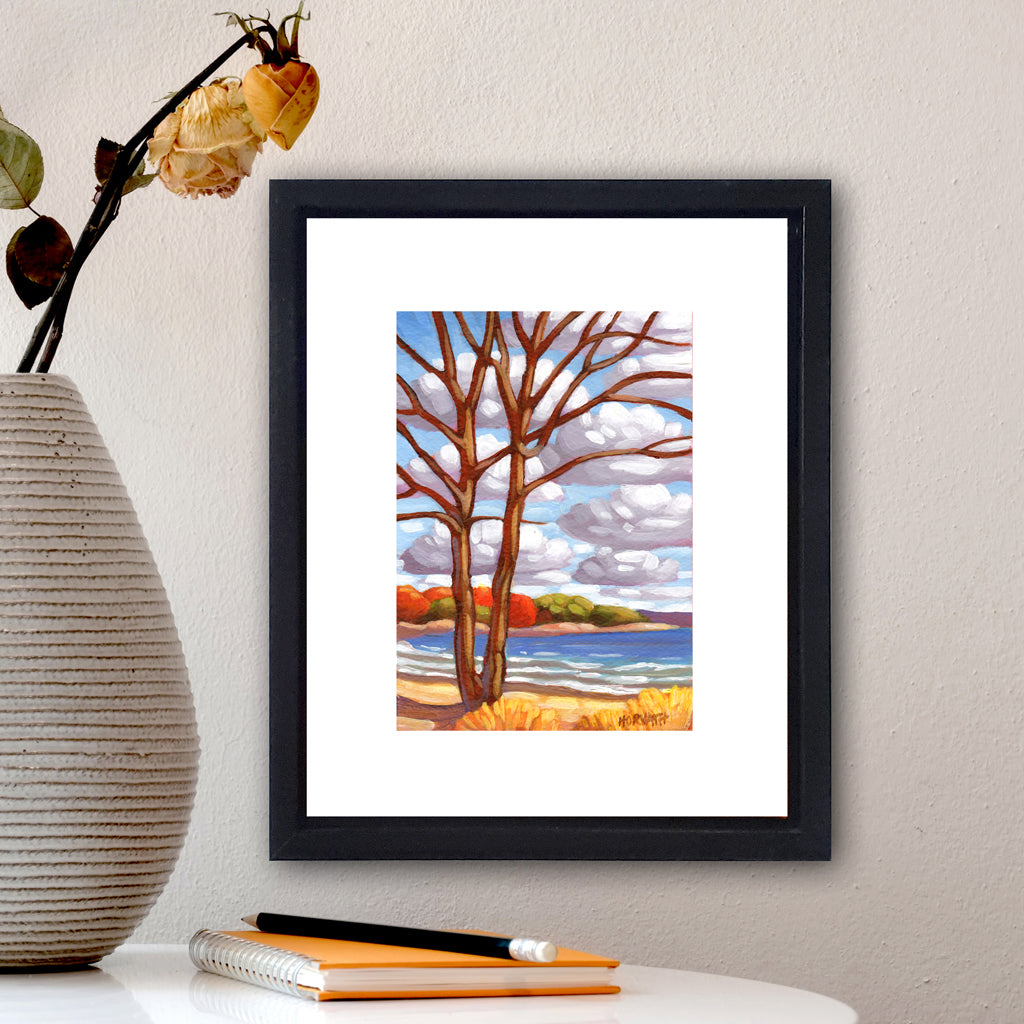 Little Beach Tree- Original Painting on Paper