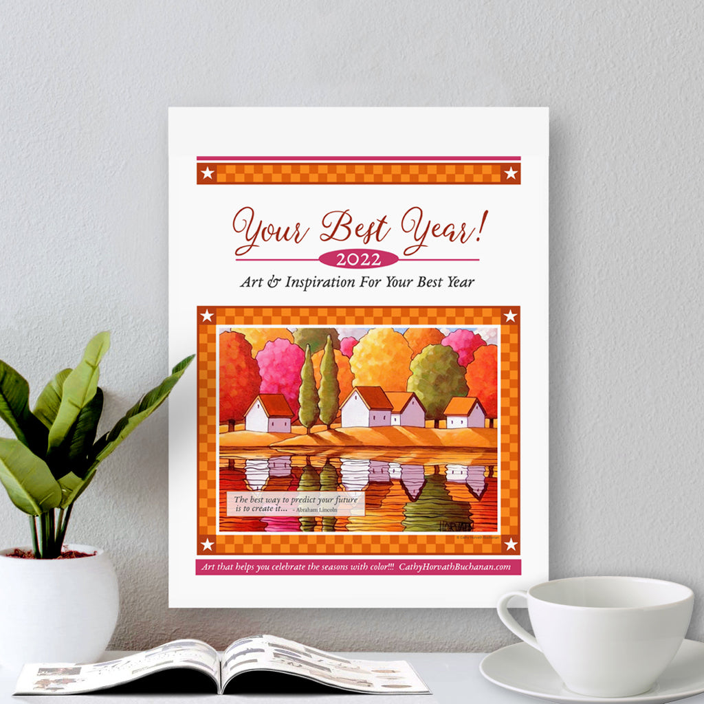 2022 Calendar Inspirational Wall Art Printable Download PDF