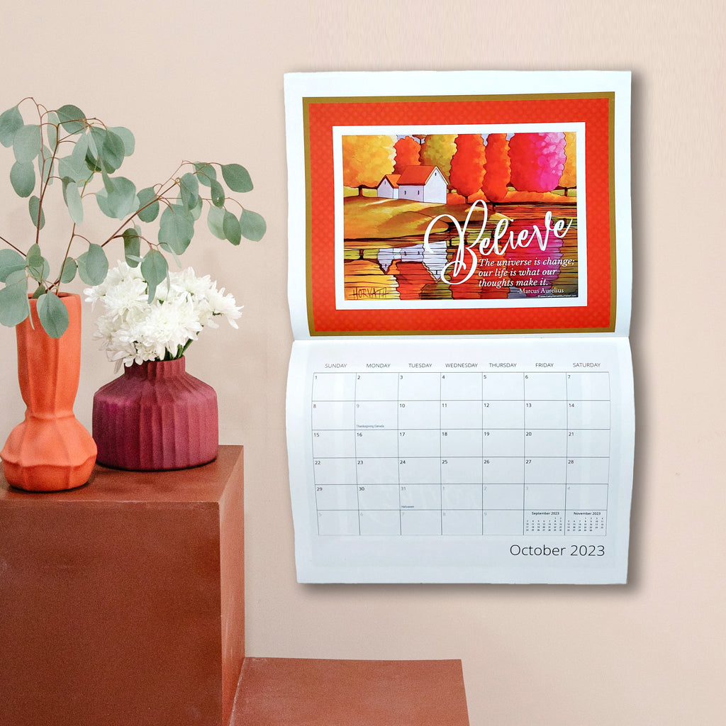 2023 Inspirational Quotes Calendar - Wall Art by artist Cathy Horvath Buchanan