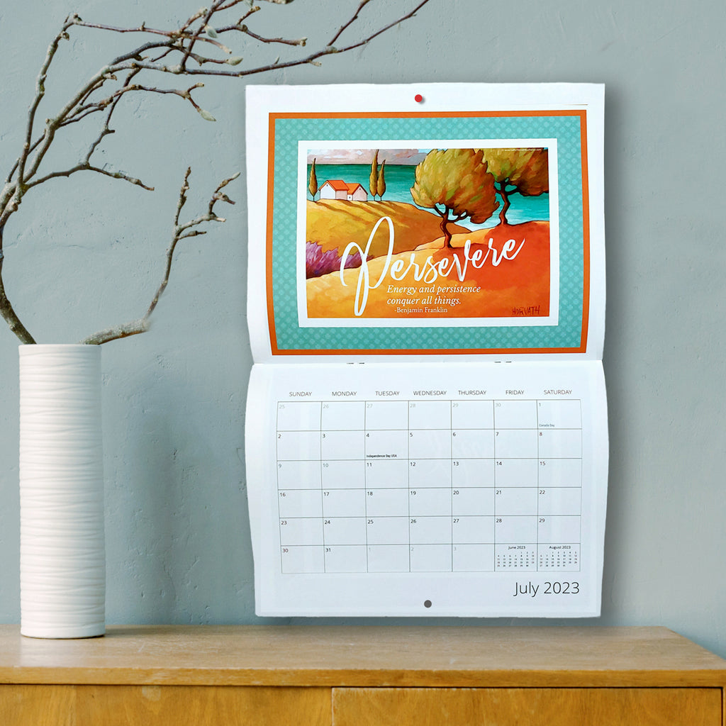 2023 Inspirational Quotes Calendar - Wall Art by artist Cathy Horvath Buchanan