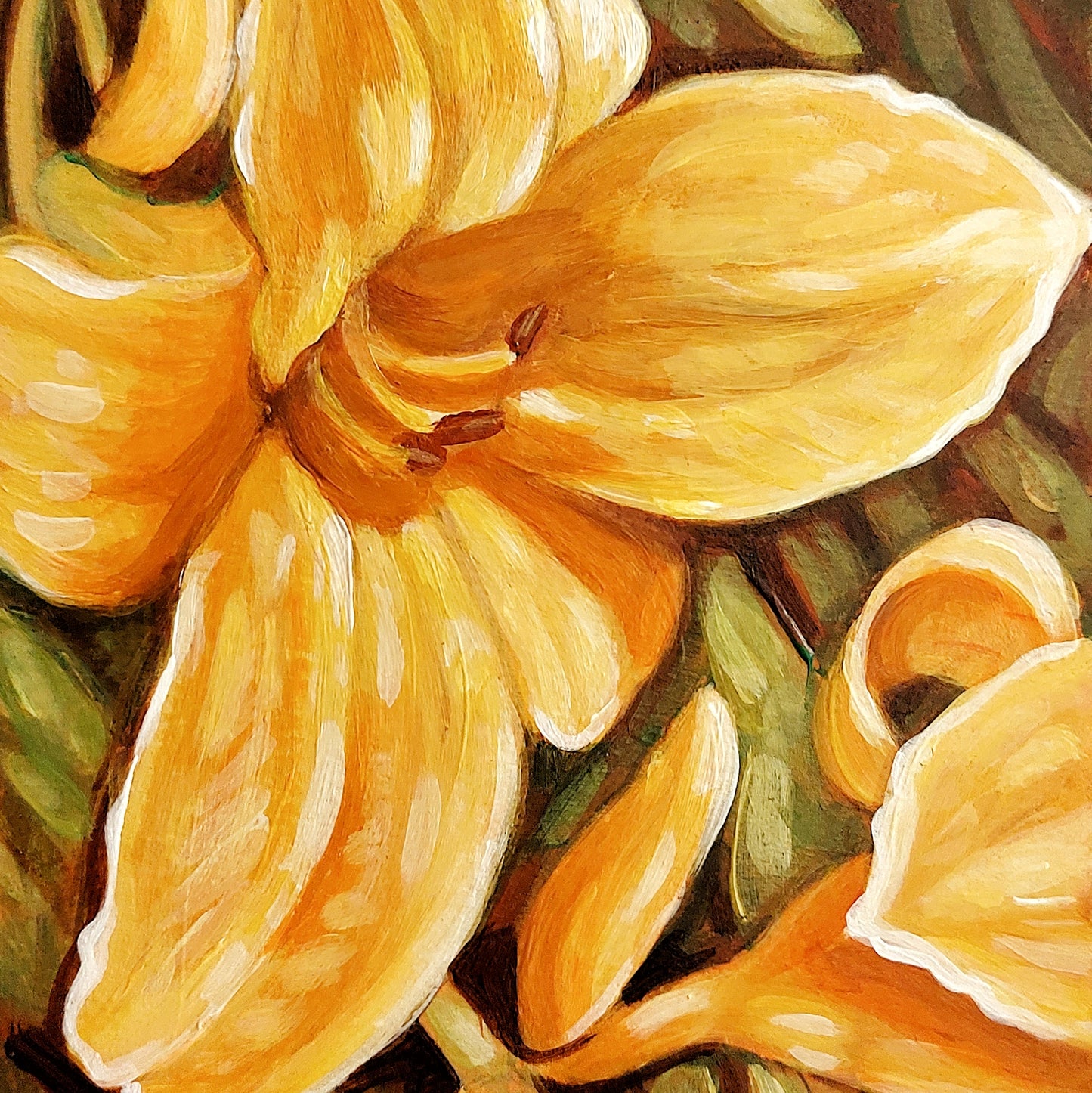 DAY 3 - Daylilies Original Painting a Day