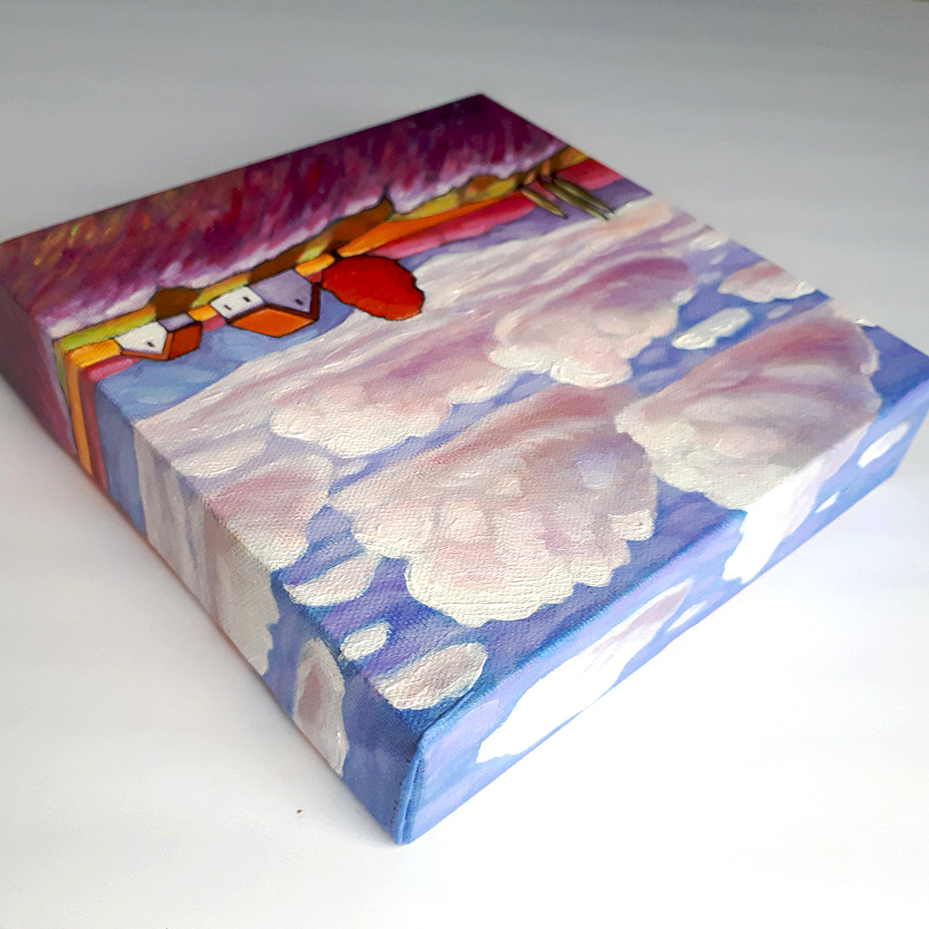 Lavender Under Clouds - Original Painting
