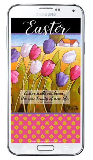 Easter Digital Device + Printable Decor Wallpapers by artist Cathy Horvath Buchanan