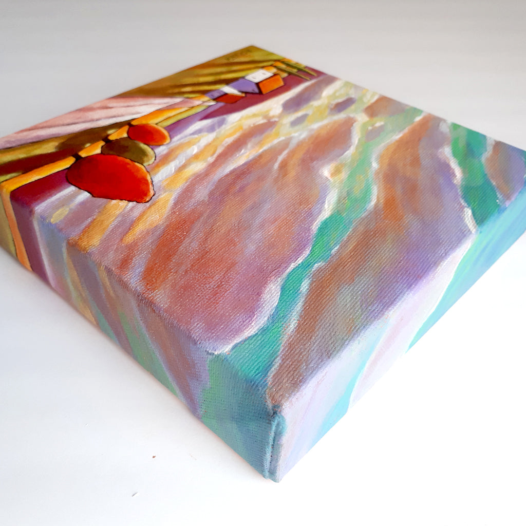 Road to Colorful Sky - Original Painting side view