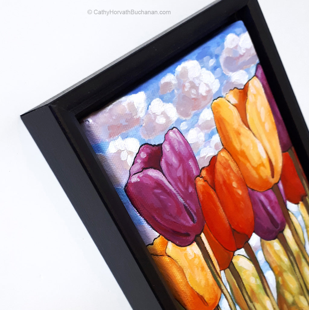 Tall Tulips II - Original Painting by artist cathy  horvath buchanan