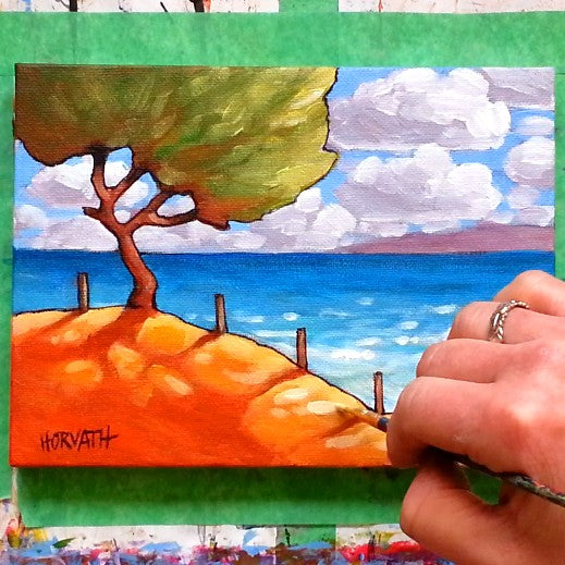 Beach Tree Painting Video