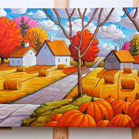 Country Road Painting Time Lapse Video