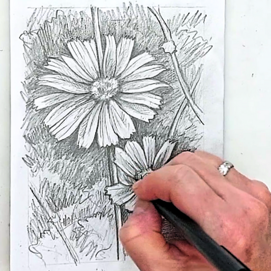 Flower Drawing Step by Step!