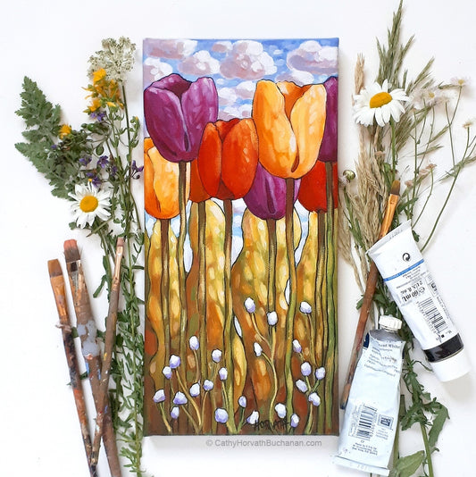 Tulips painting 1 of 2