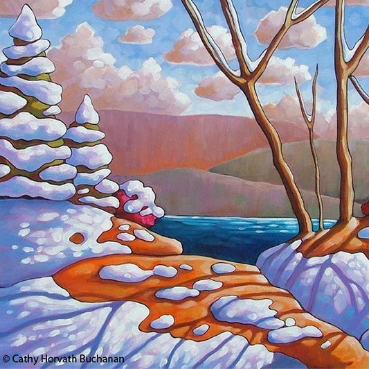 Winter Lake Art Print