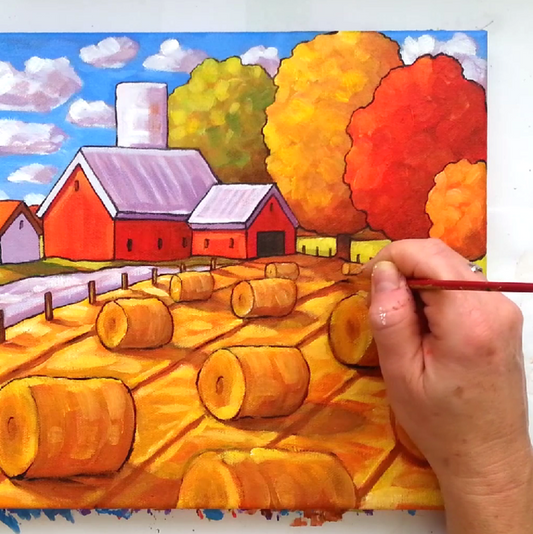 Hay Fields Painting Video