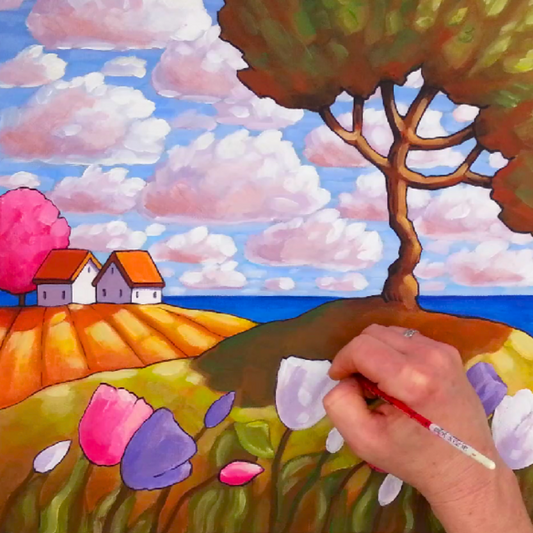 Lake Scene Painting Video