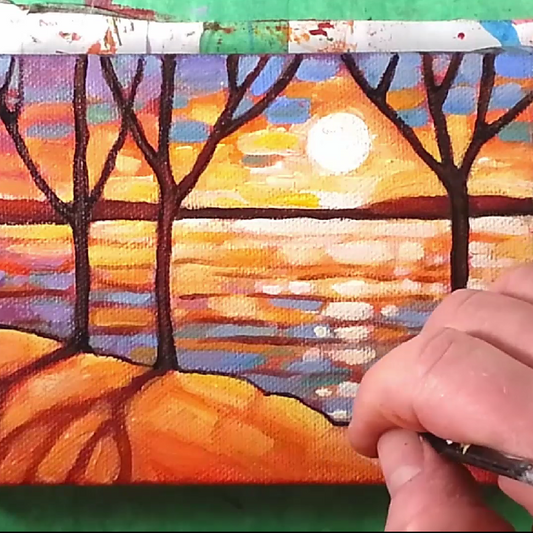 Mini Sunset Painting Video