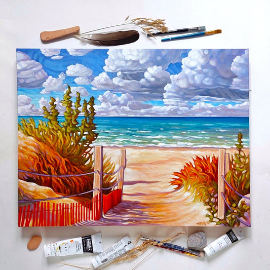 Beach Painting Now at Main Street Gallery