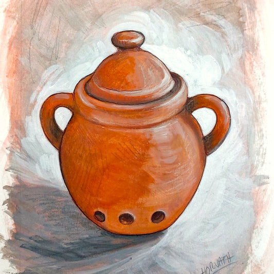 Garlic Jar - Original Painting on Paper