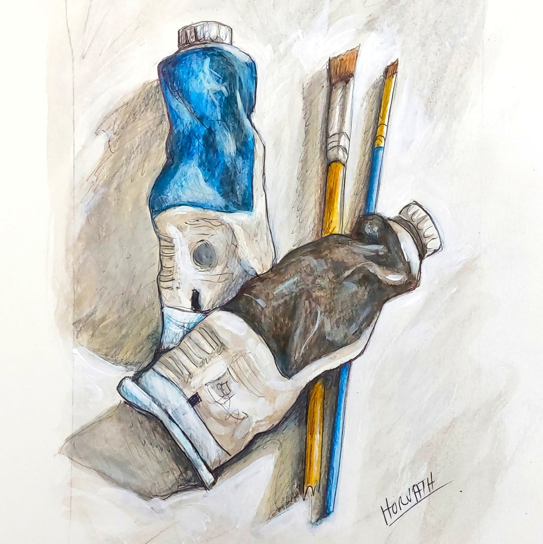 Paint Supplies - Original Painting on Paper