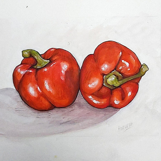 Peppers - Original Painting on Paper