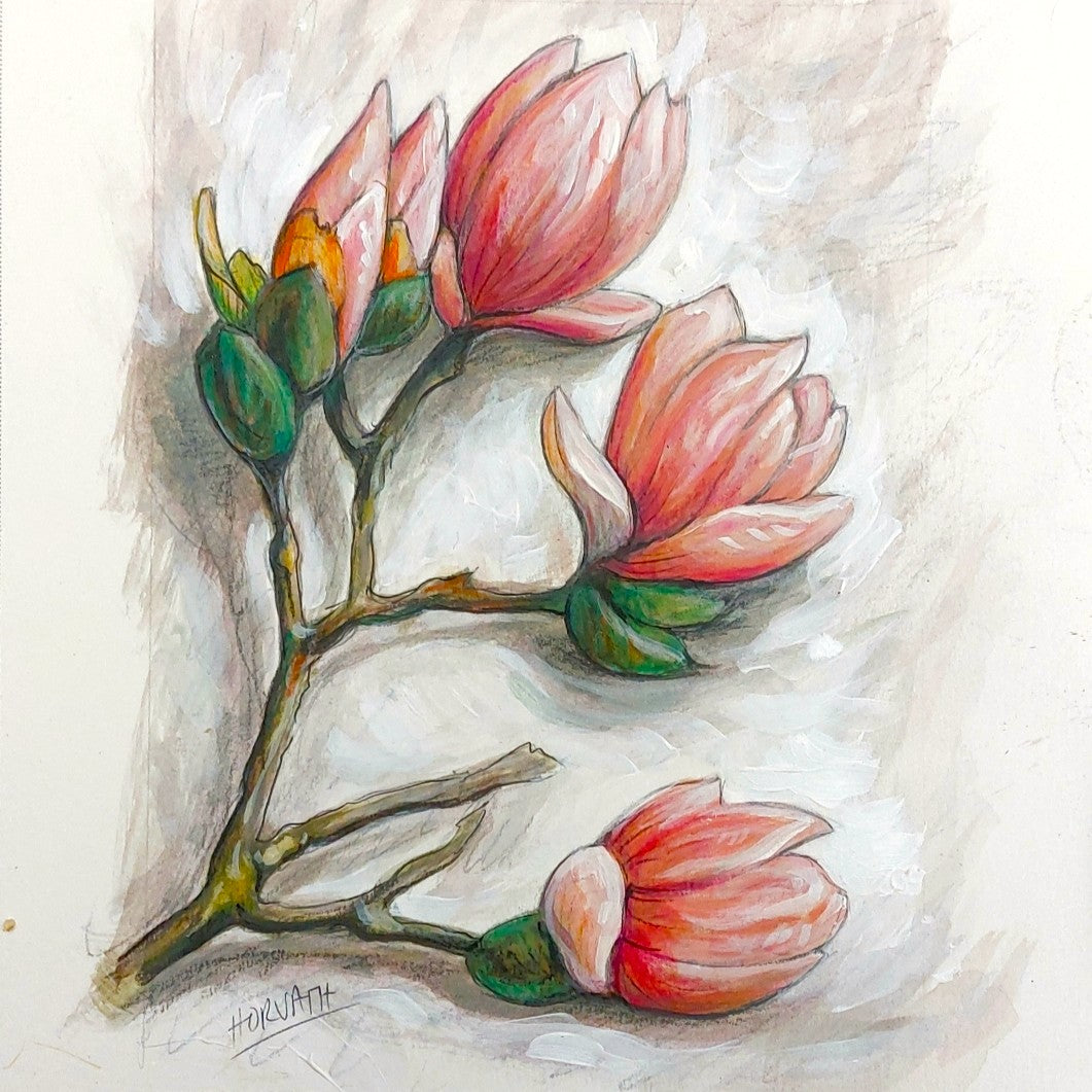 Blossom Branch - Original Painting on Paper