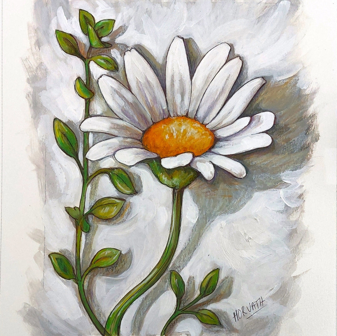 Daisy - Original Painting on Paper