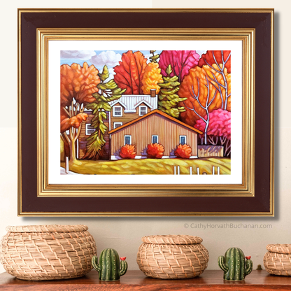 Port Stanley Autumn Emporium Art Print Giclee