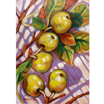 DAY 21 -Crab Apples Original Painting - Autumn Art Journal