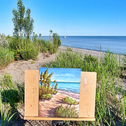 End of Erie Rest - Original Painting by artist cathy horvath buchanan
