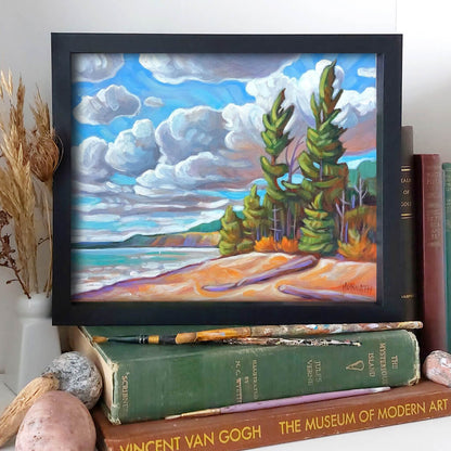 Erie Rest, Plein Air Original Painting 8x10