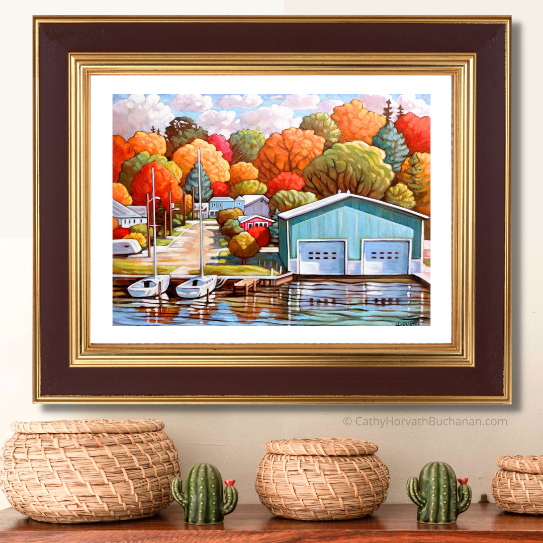 Port Stanley Hetty Boathouse Art Print Giclee