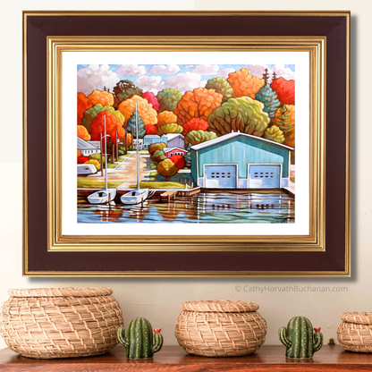 Port Stanley Hetty Boathouse Art Print Giclee