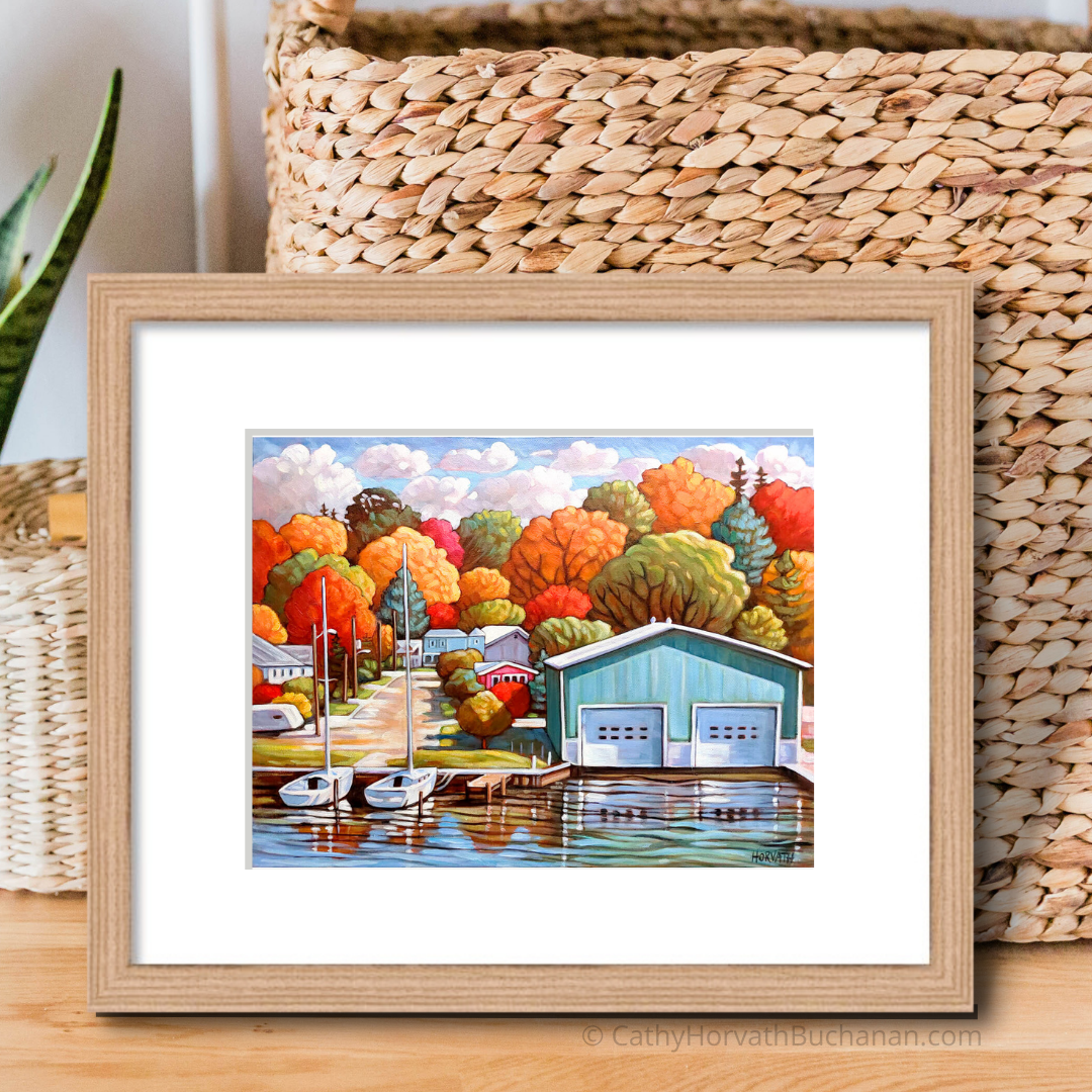 Port Stanley Hetty Boathouse Art Print Giclee