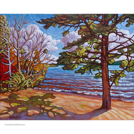 Lake of Bays Shore, Original Painting 16x20