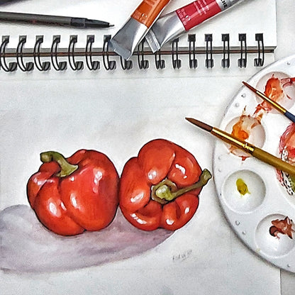 Peppers - Original Painting on Paper