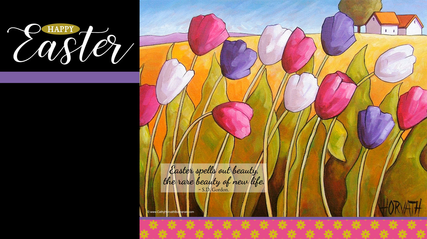 Easter Digital Device + Printable Decor Wallpapers by artist Cathy Horvath Buchanan