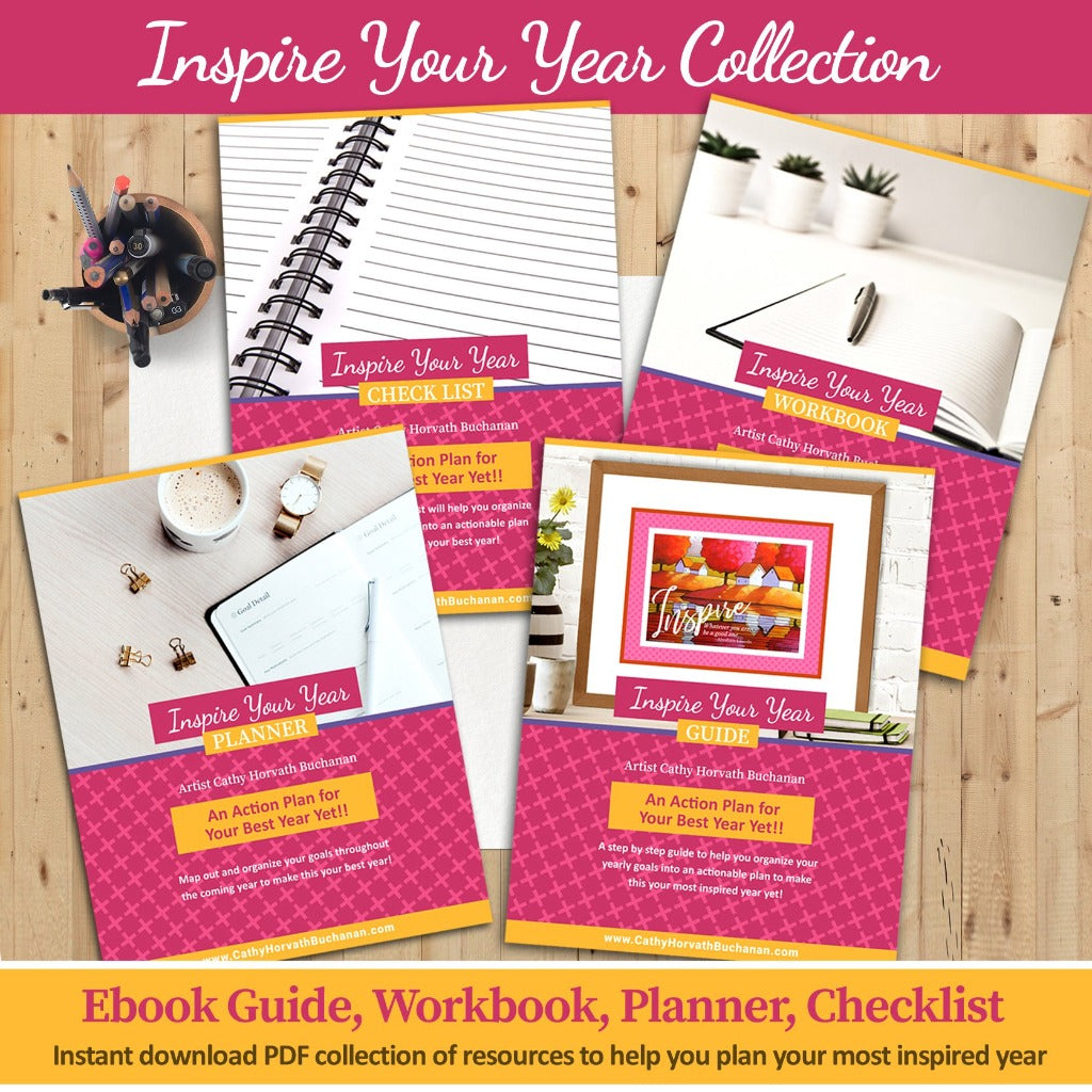 Inspire Your Year Ebook, Workbook, Planner, Checklist PDF Bundle Printable  Download